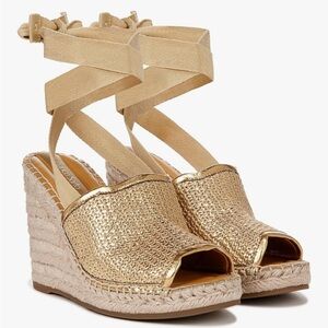 Franco Sarto women’s sierra lace up espadrille wedge sandal